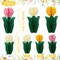12 Pcs Spring Honeycomb Decoration, Tulip Decorations, Spring Decoration for Office, Garden Party, Table Centerpieces, Mother's Day Decoration, Spring Hanging Decorations